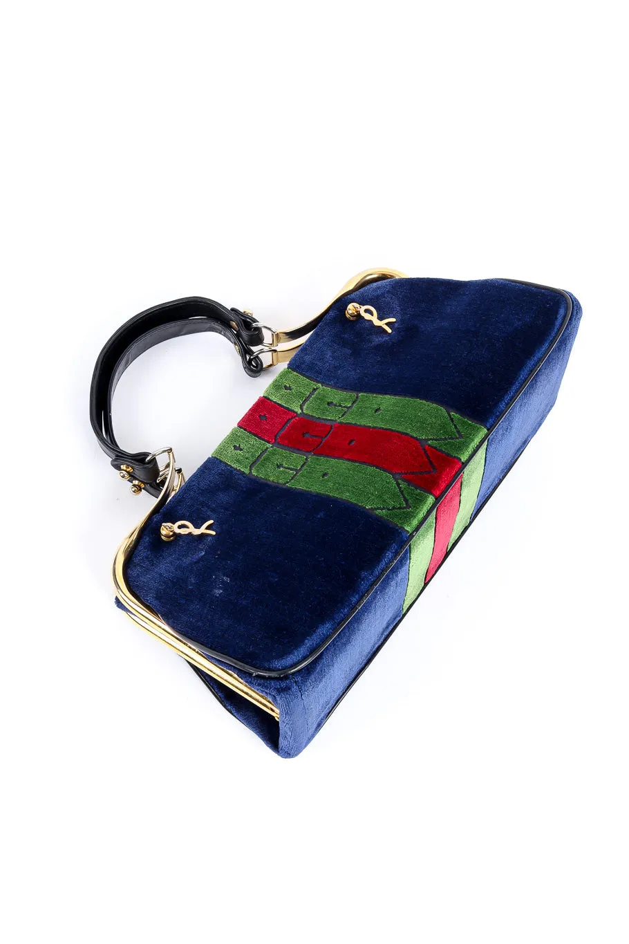 Velvet Stripe Frame Bag