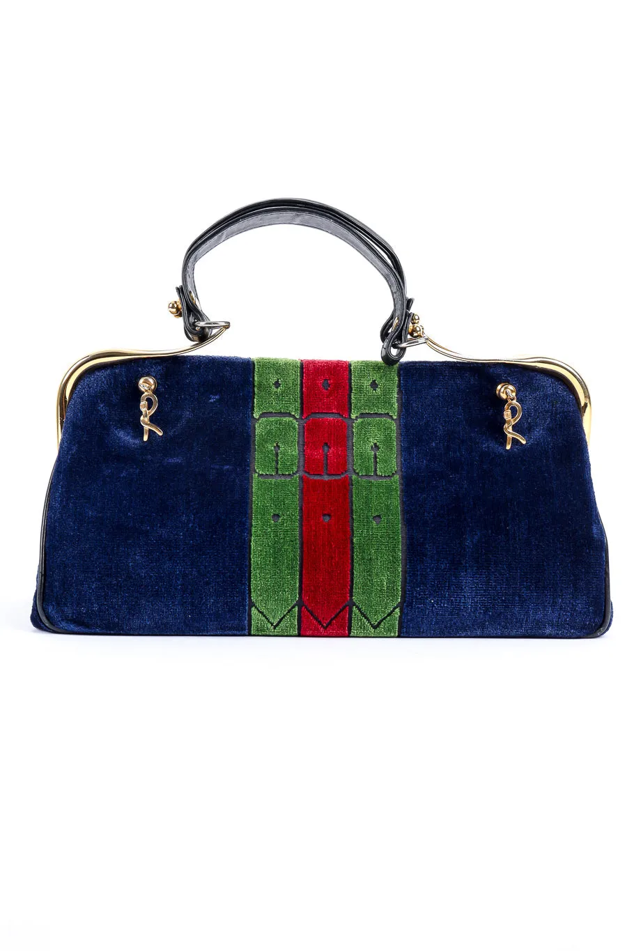 Velvet Stripe Frame Bag