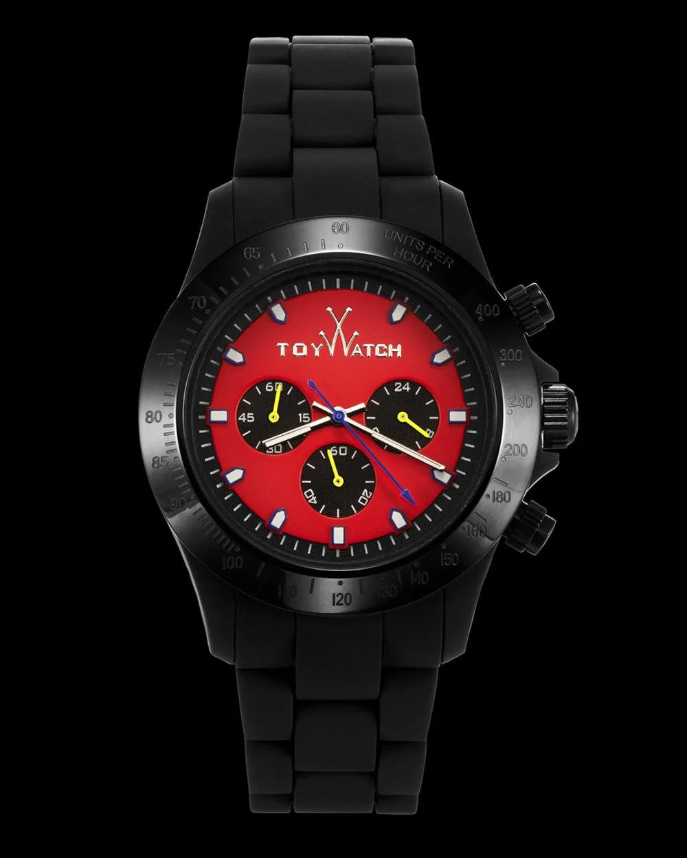 VELVETY CHRONO BLACK AND RED