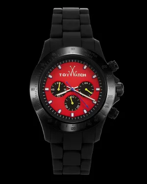 VELVETY CHRONO BLACK AND RED