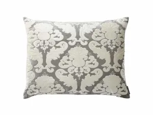 Versailles King Pillow / Silver Velvet / Ivory Velvet 20X36