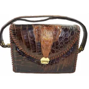 Vintage Alligator Purse Etco Baby Alligator Hand Bag  Florida 1940S