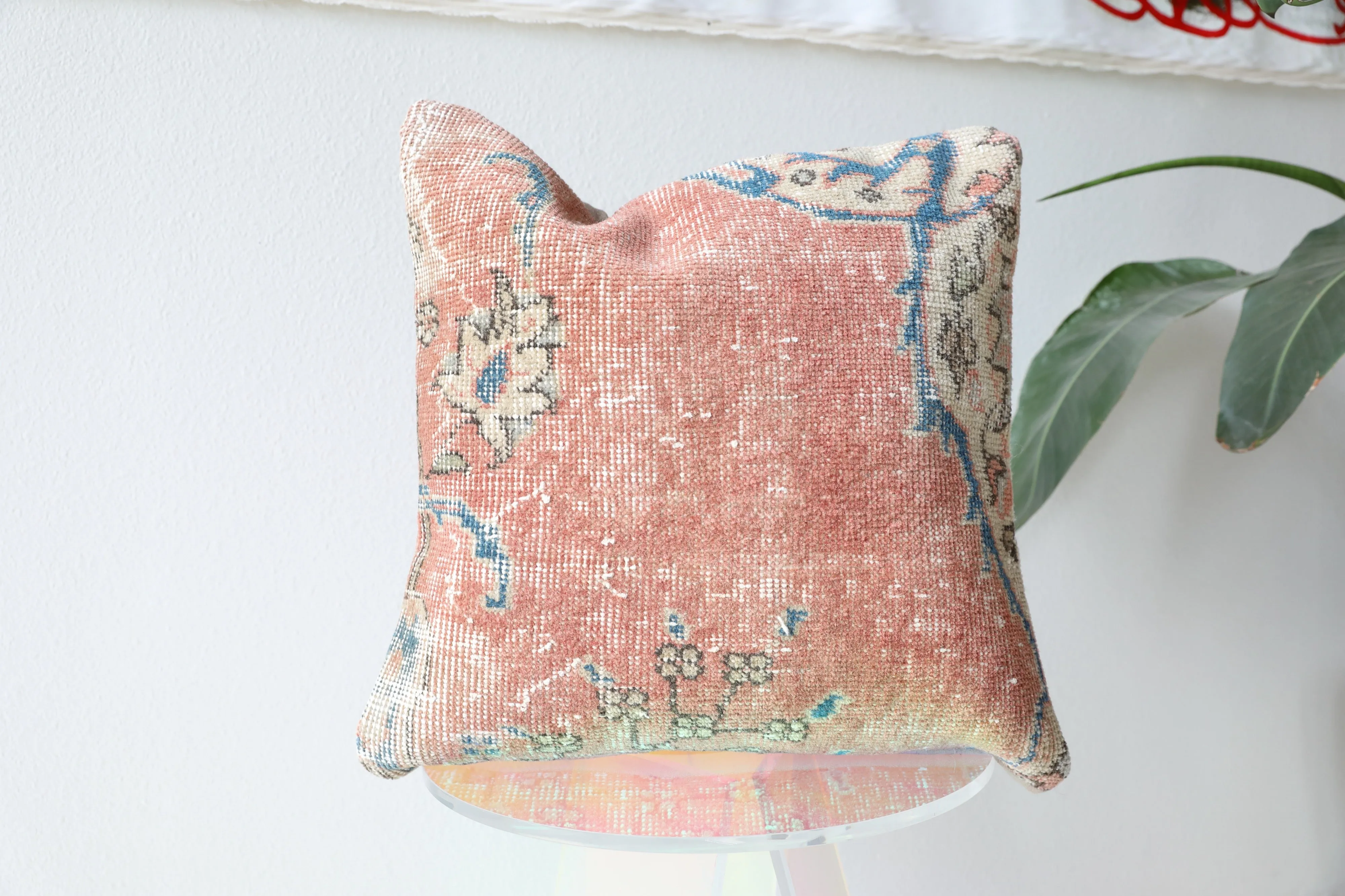 Vintage Pile Rug Pillow 20"x20"