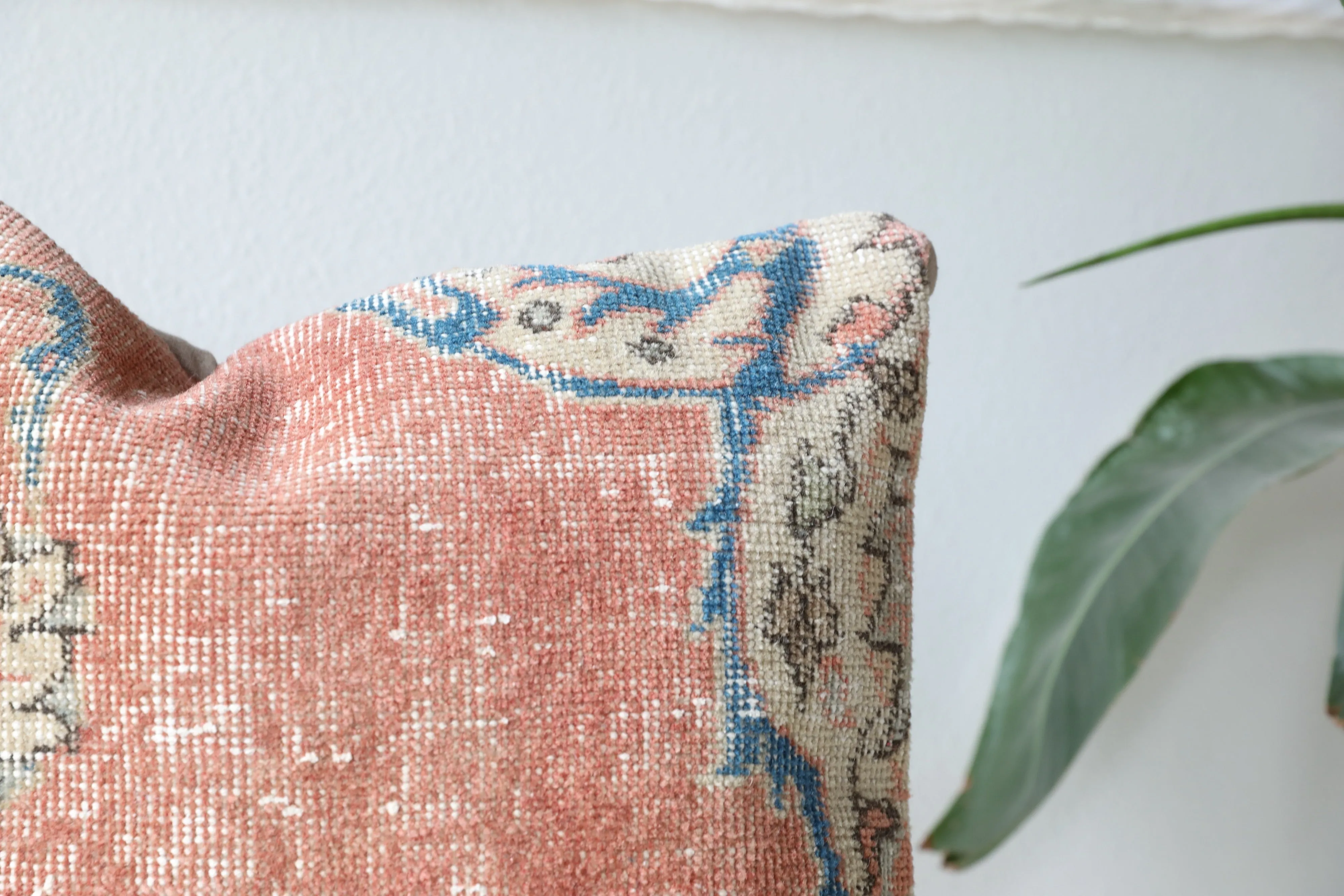 Vintage Pile Rug Pillow 20"x20"