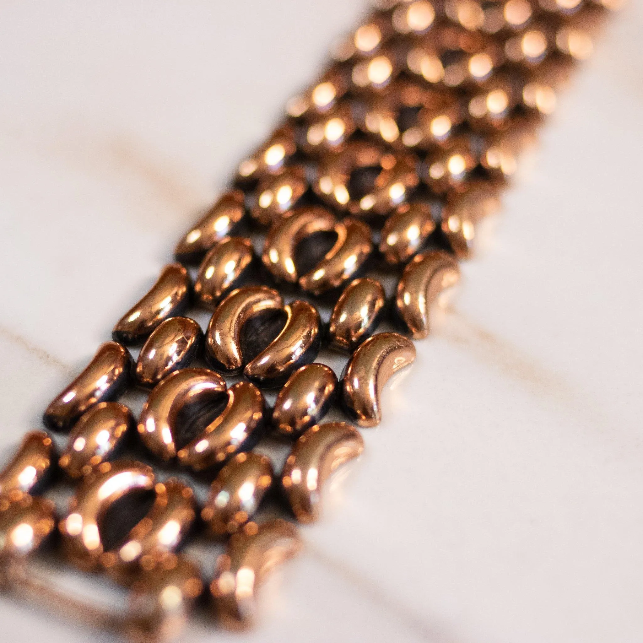 Vintage Renoir Copper Wide Articulated Link Bracelet