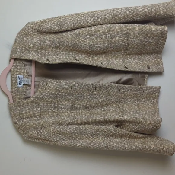Vintage Virgin Wool Pendleton Dutton Down Jacket Geometric Lined Women's 20W