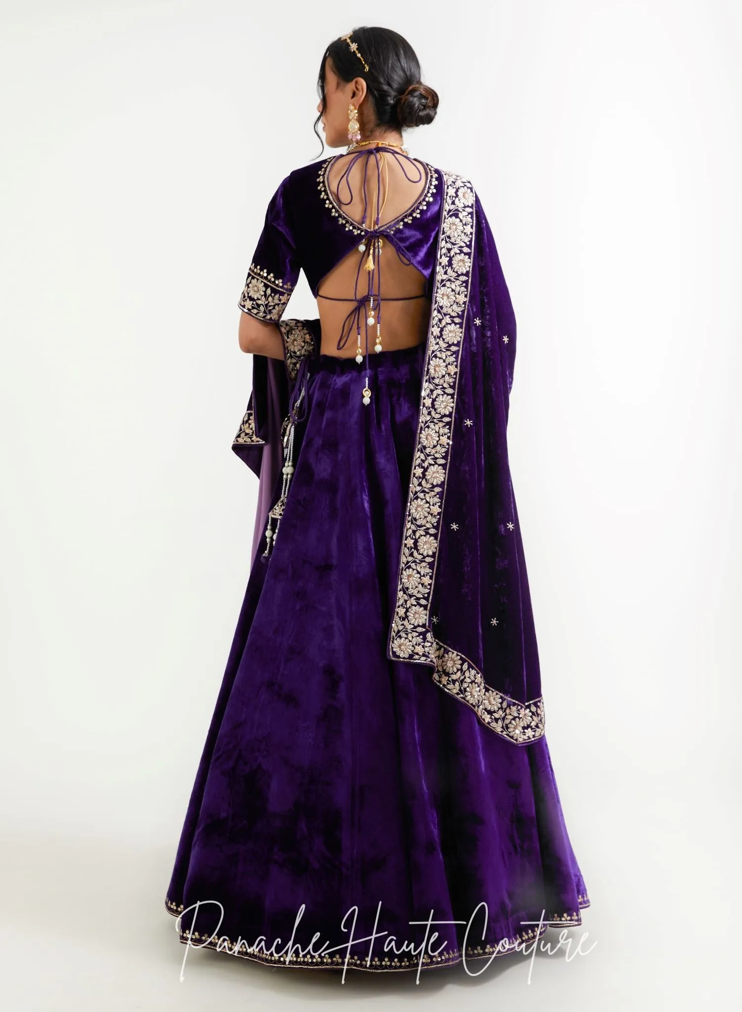 Violet Color Lehenga Set
