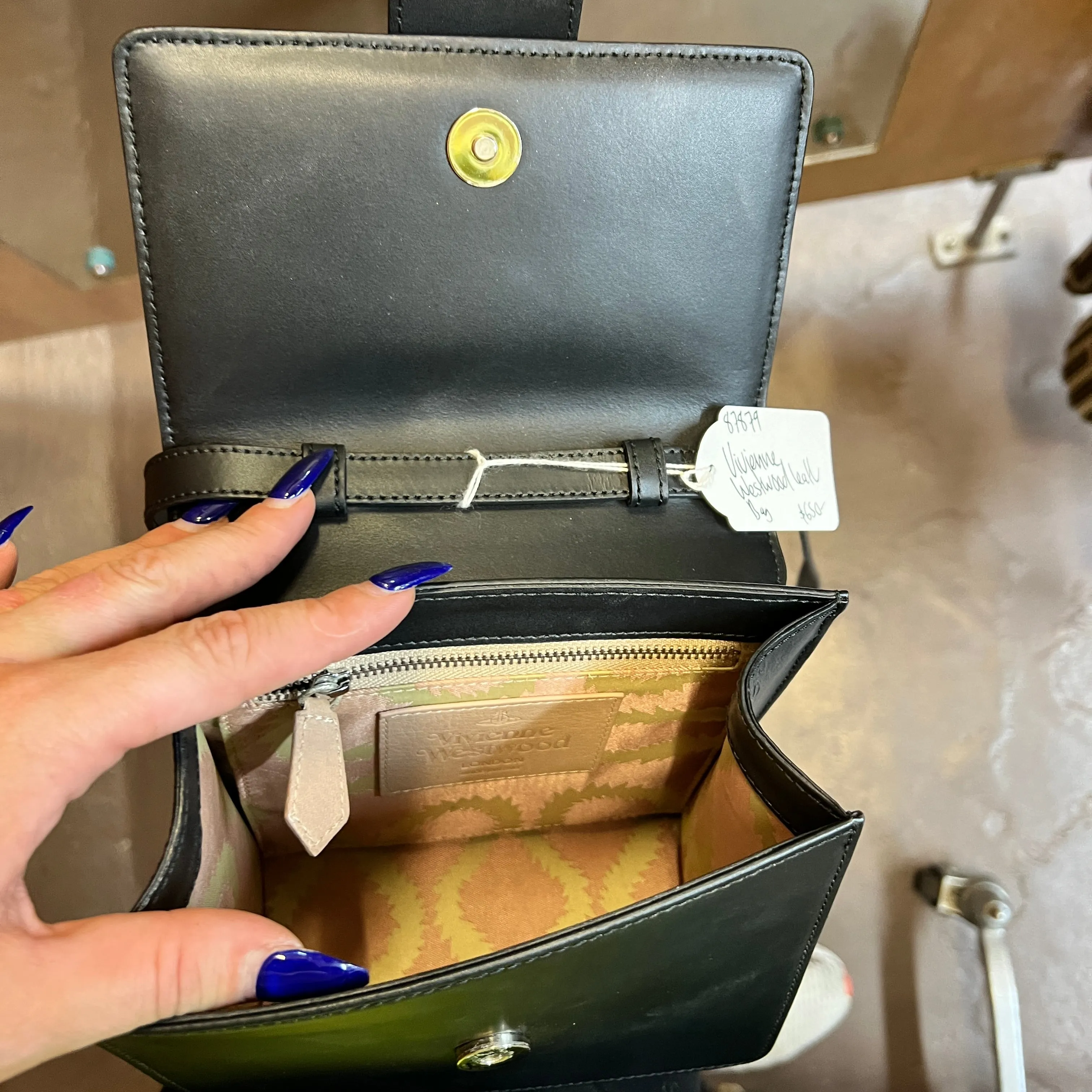 VIVIENNE WESTWOOD leather handbag