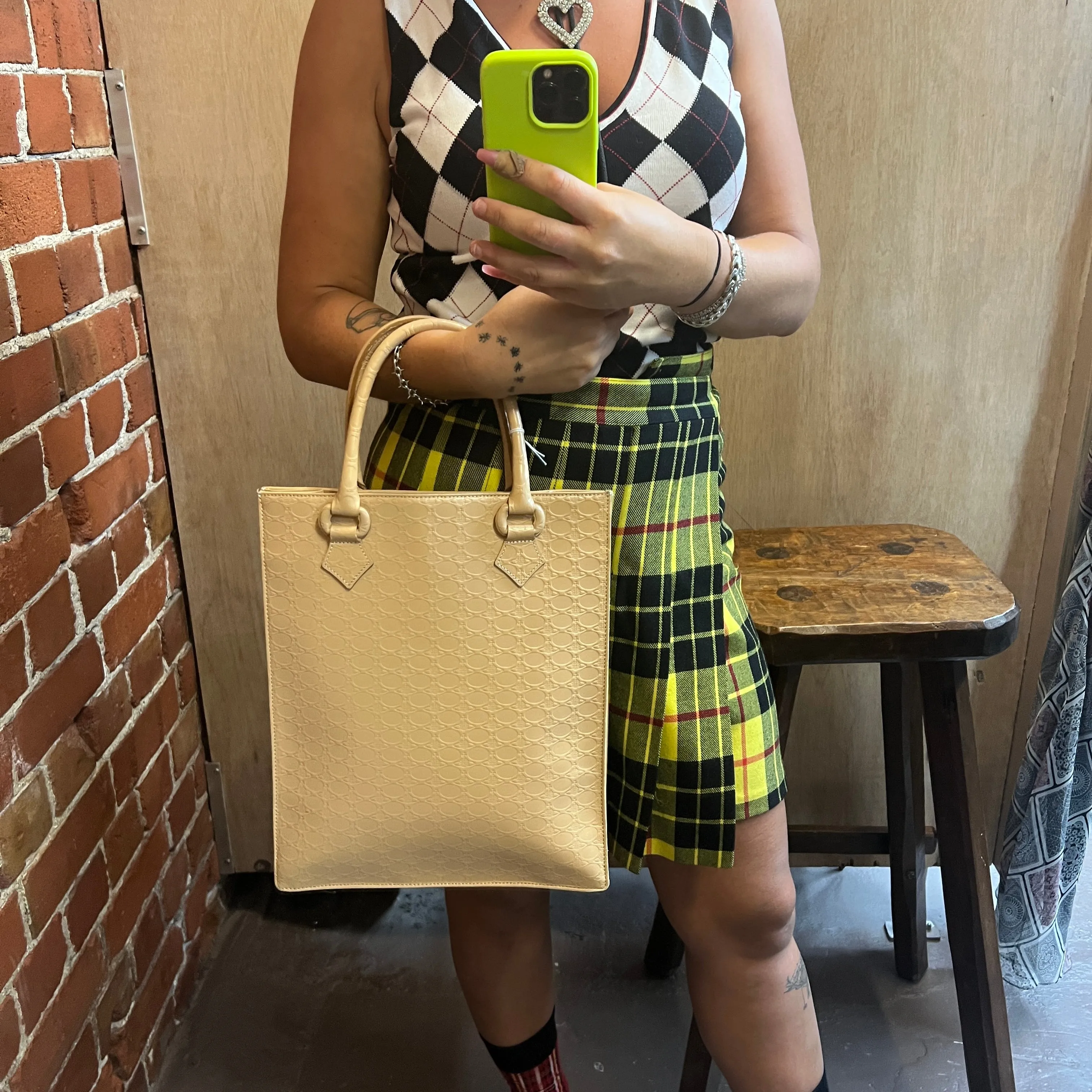 VIVIENNE WESTWOOD leather orb hanbag