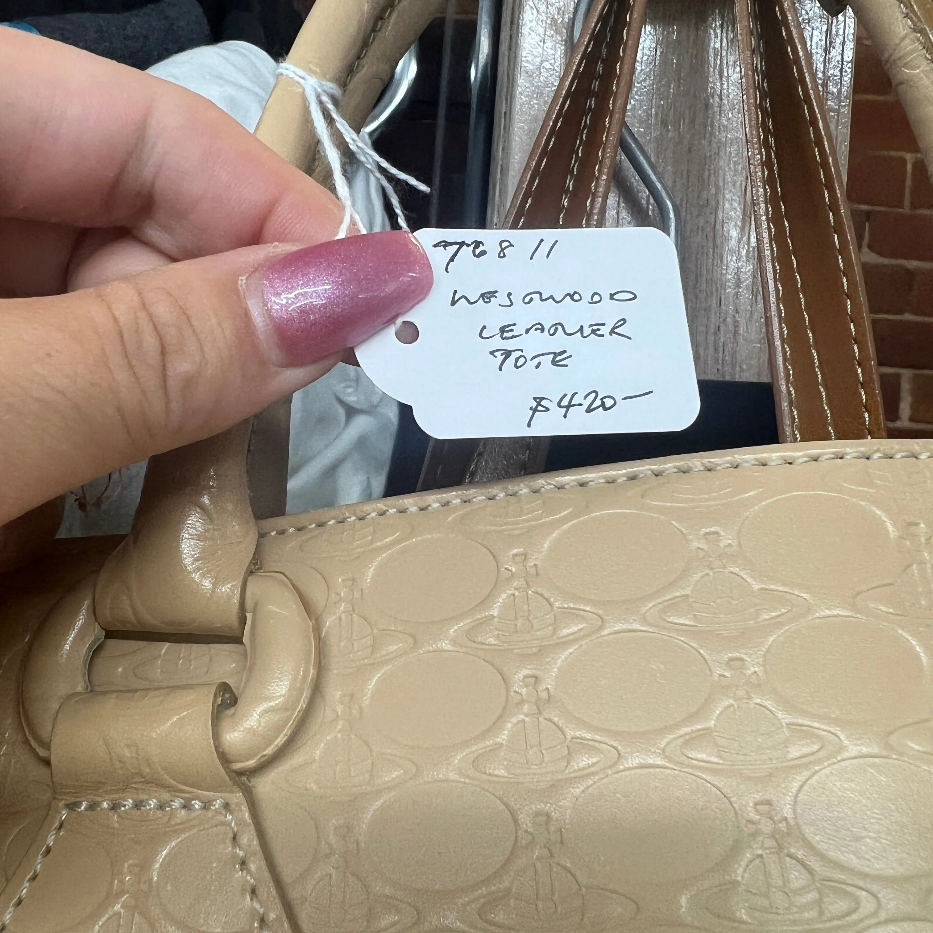 VIVIENNE WESTWOOD leather orb hanbag