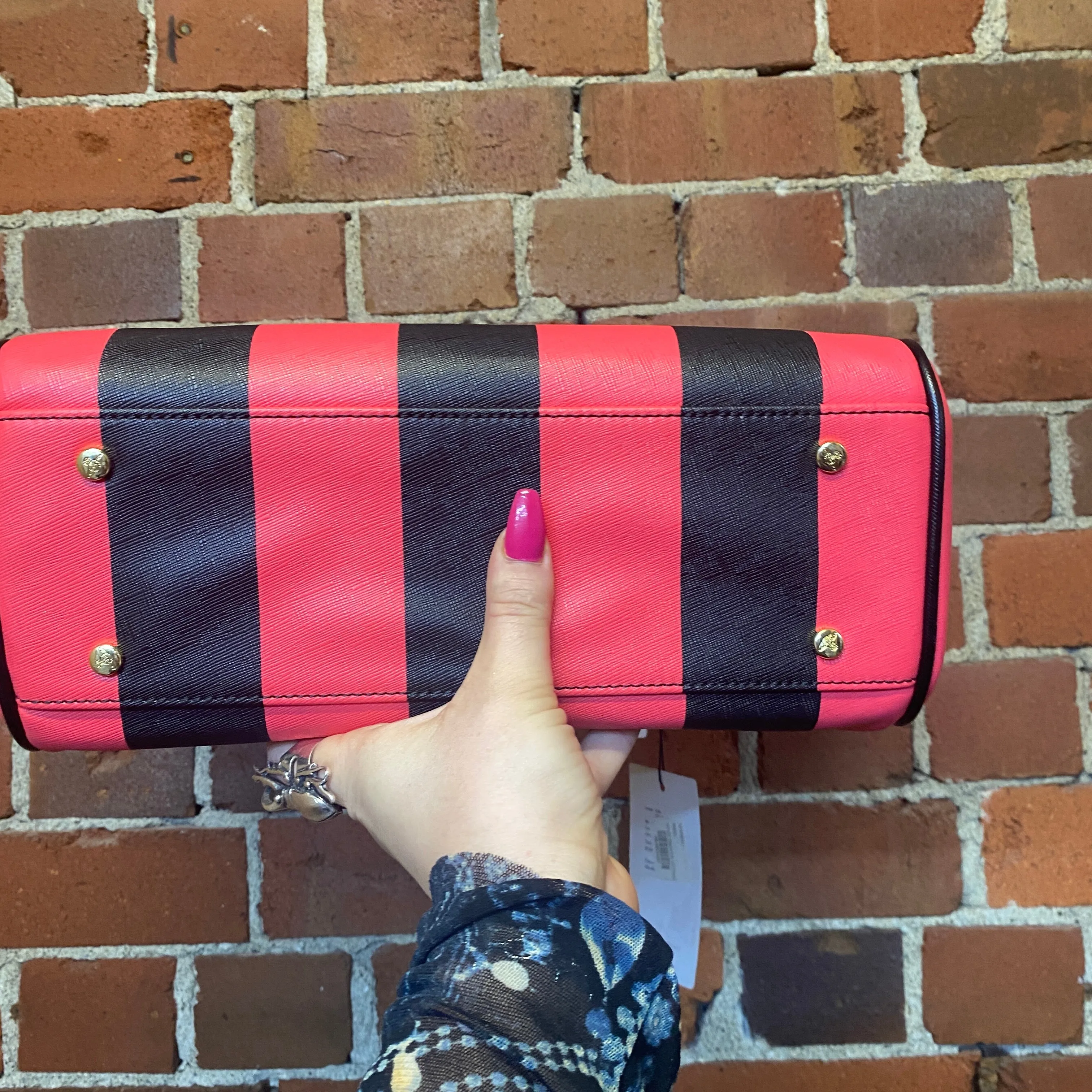 VIVIENNE WESTWOOD striped handbag