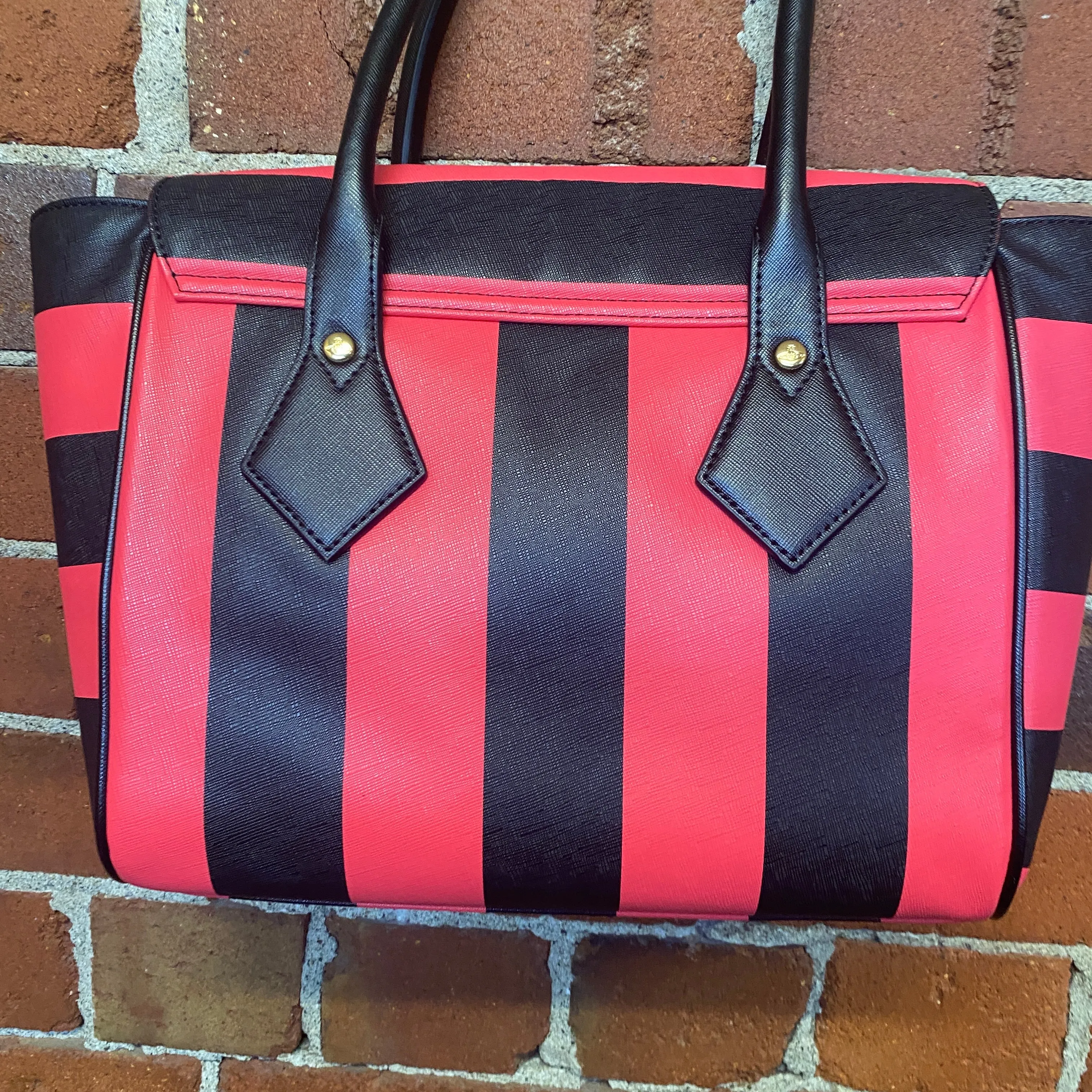 VIVIENNE WESTWOOD striped handbag