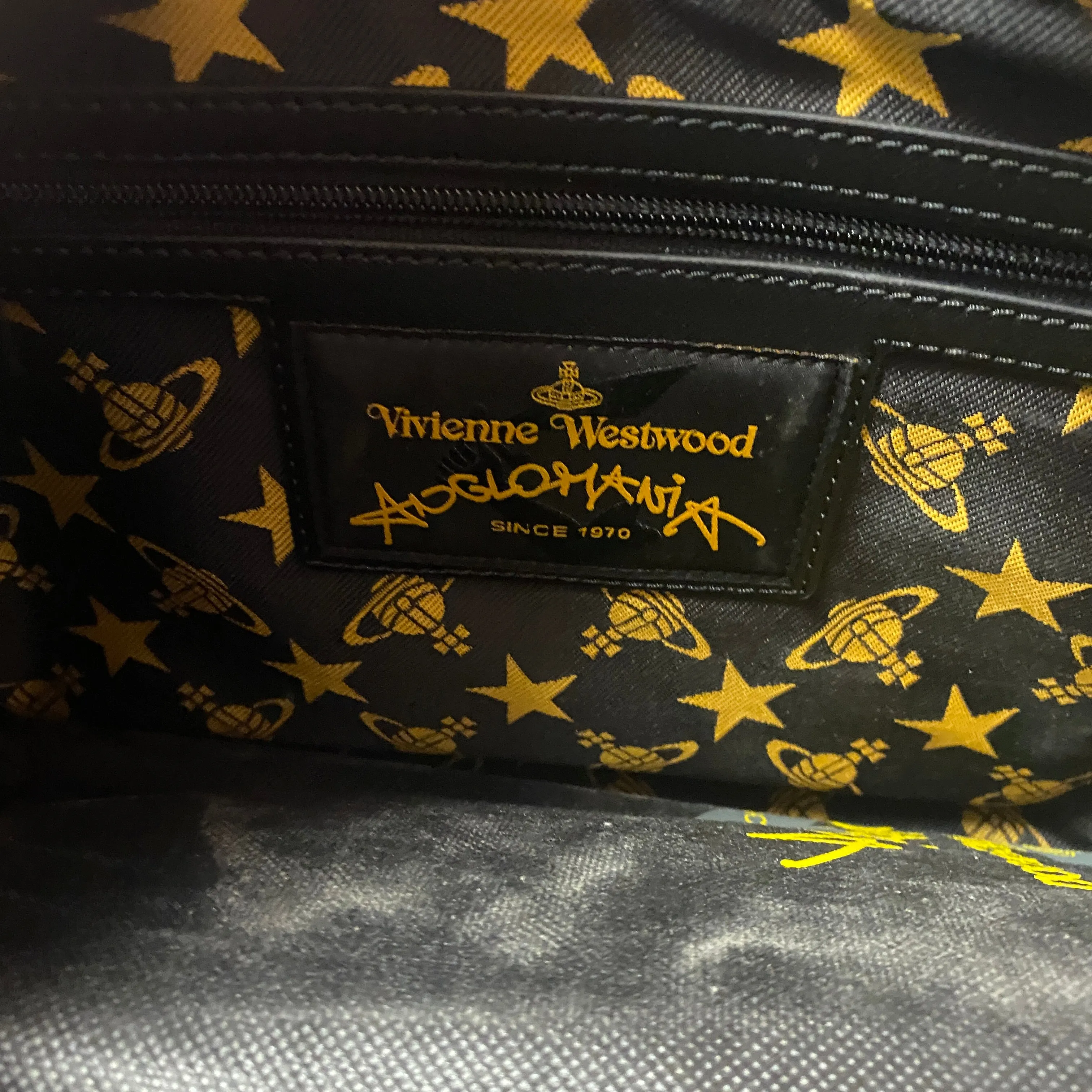 VIVIENNE WESTWOOD striped handbag