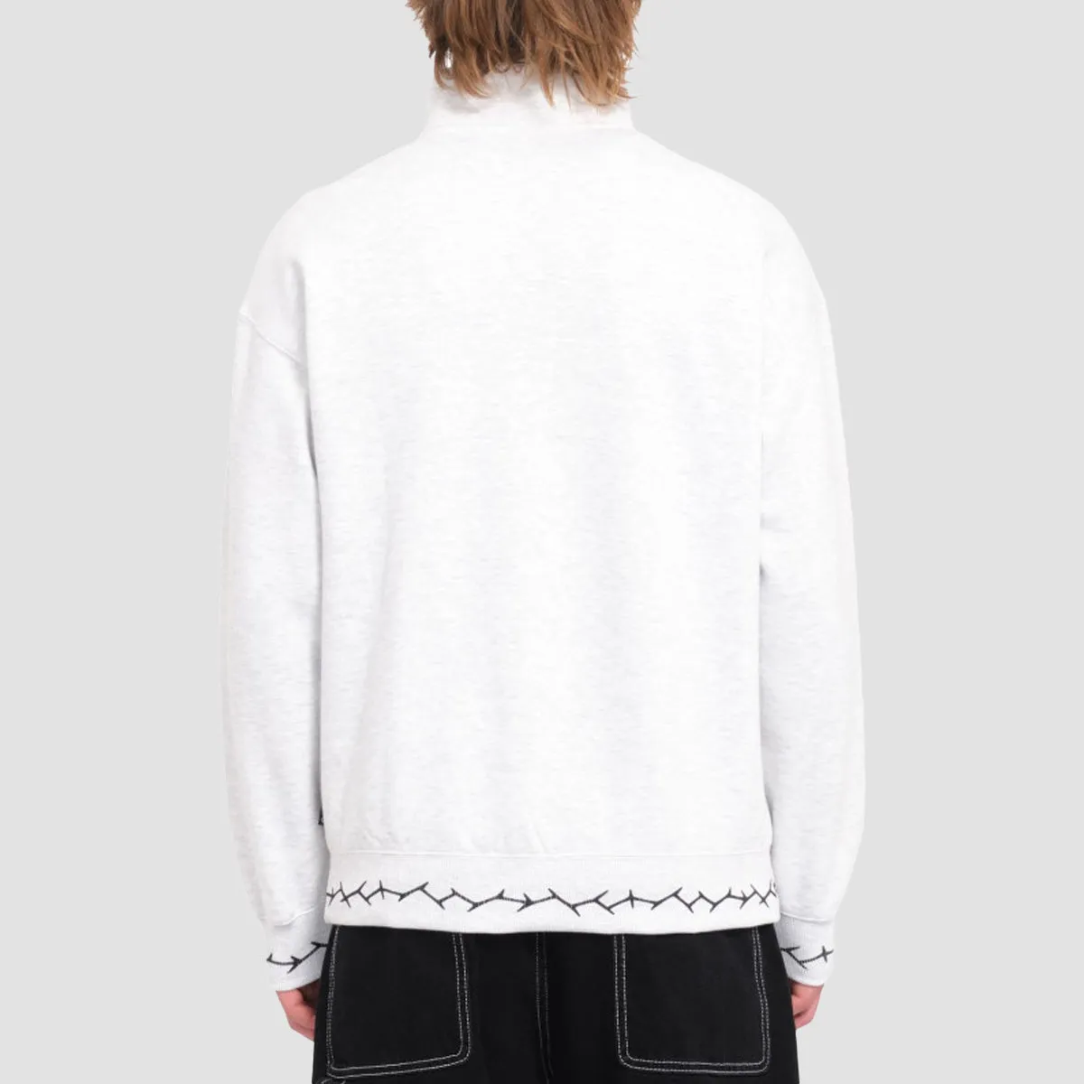 Volcom Mocklov 1/4 Zip Sweatshirt Bone Heather