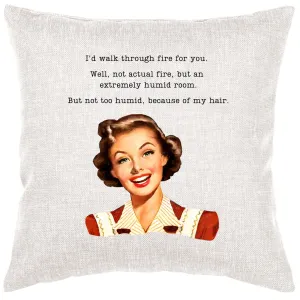 Walk Through Fire Pillow Cover