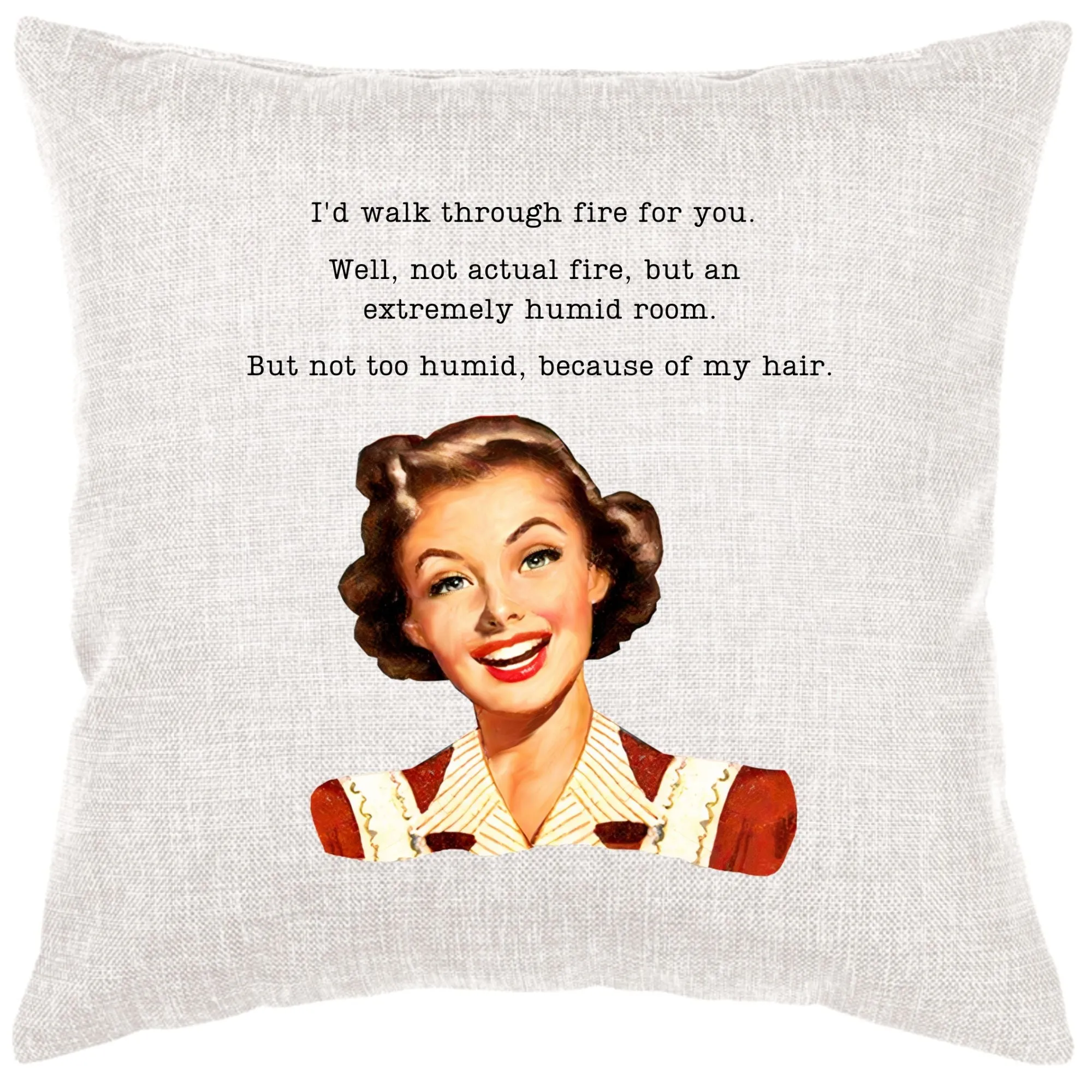 Walk Through Fire Pillow Cover