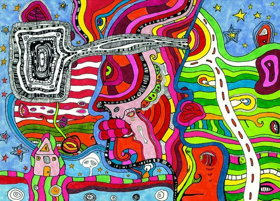 Wall Art Tapestry 'Multi-directional'