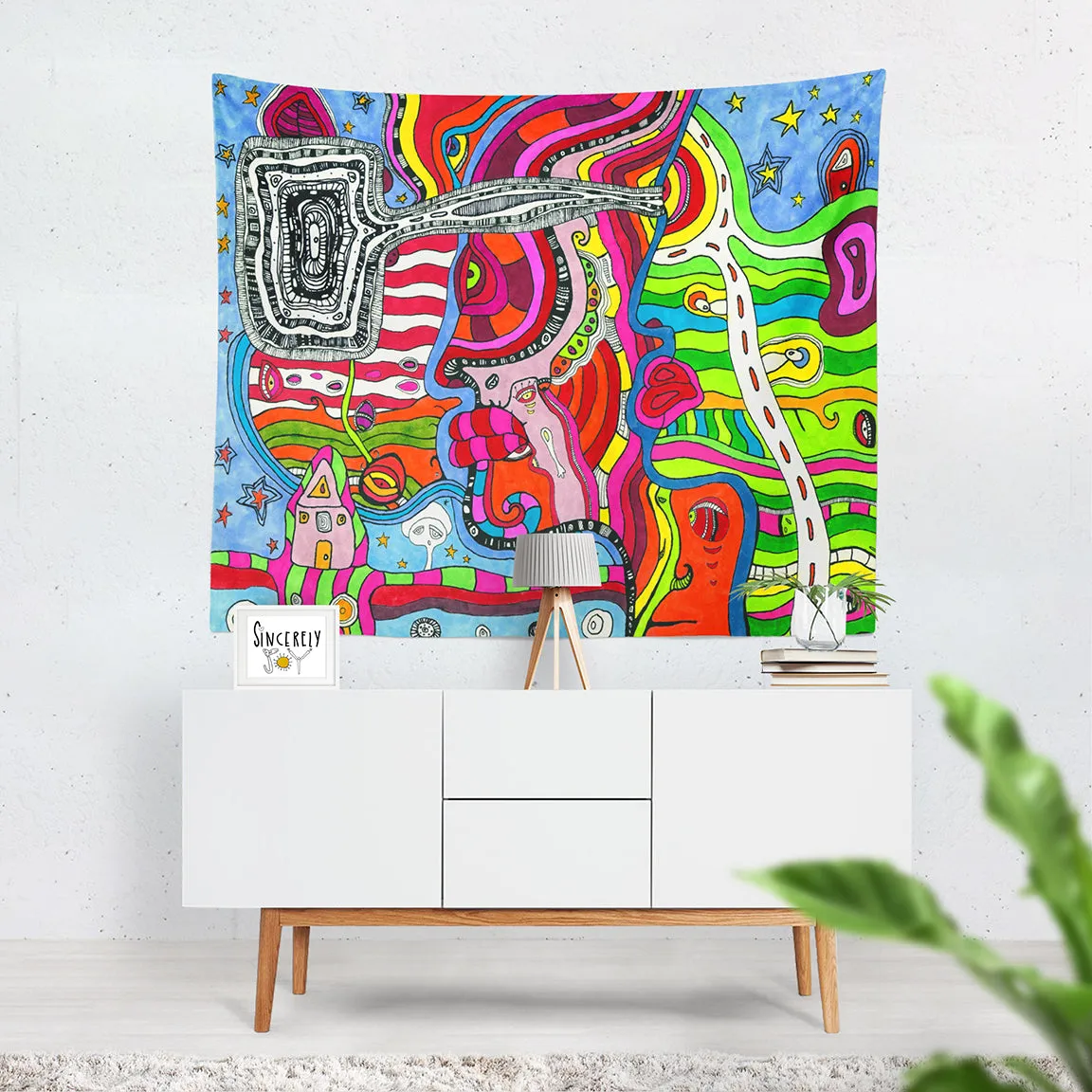 Wall Art Tapestry 'Multi-directional'