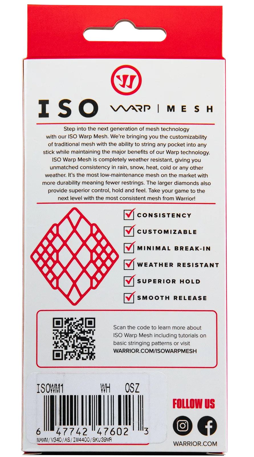 Warrior Iso Warp Mesh