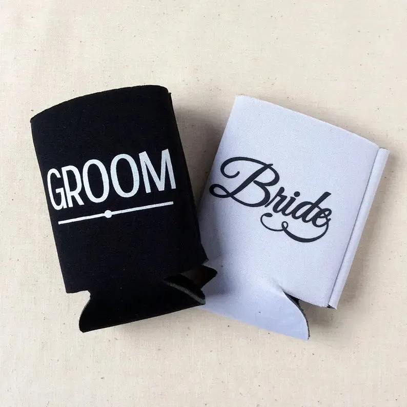 Wedding Regular & Slim Can Cooler Package #22FRS - Full Color - I Do Too