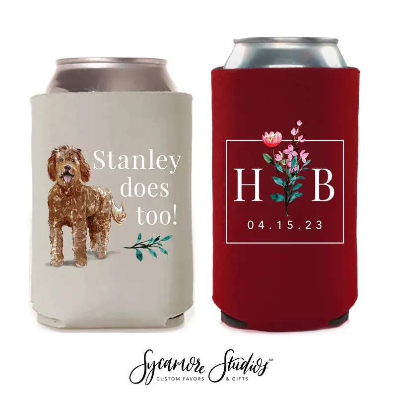 Wedding Regular & Slim Can Cooler Package #22FRS - Full Color - I Do Too