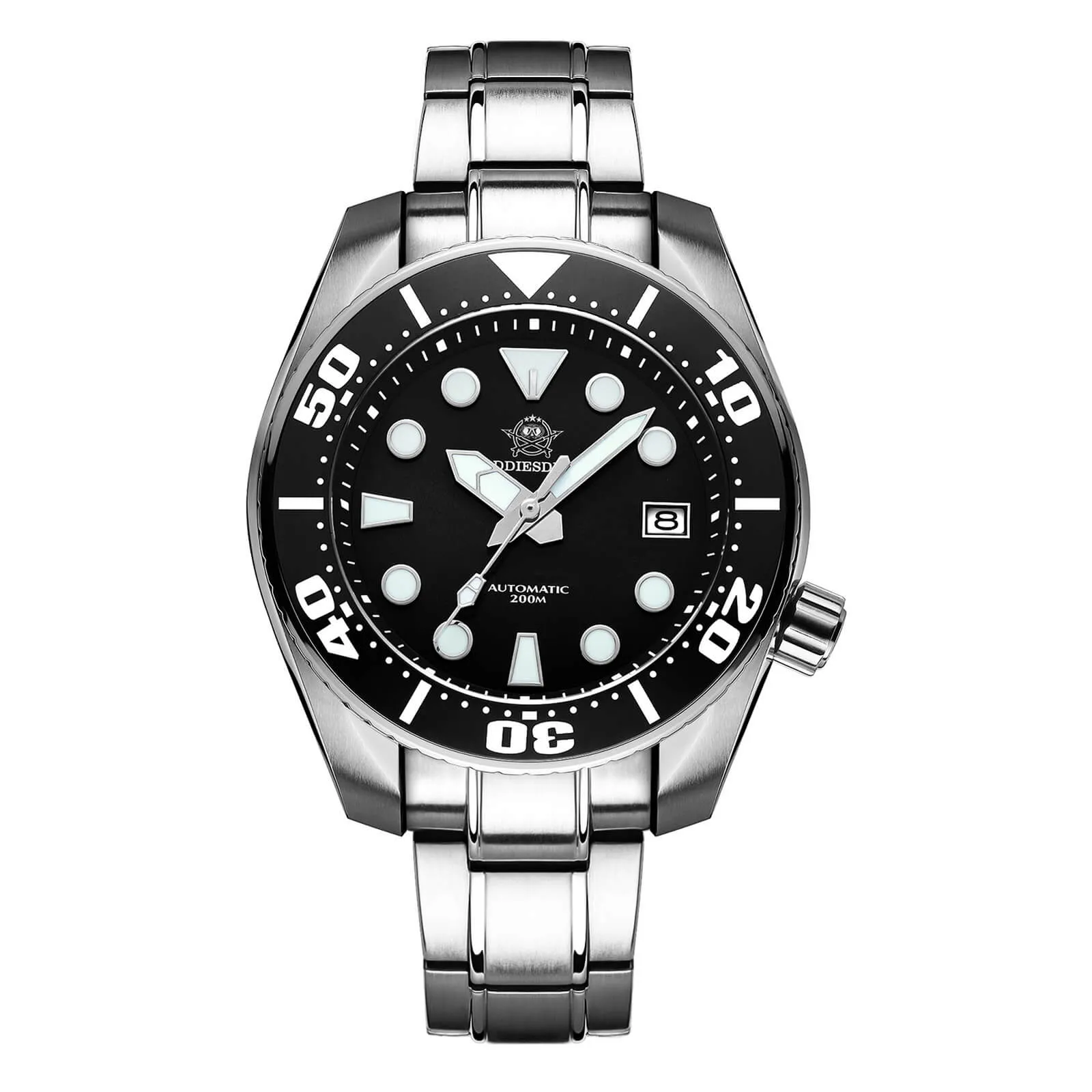 ★Weekly Deal★ADDIESDIVE® Sumo Green Professional Dive Watch for Men 44.5mm (MY-H10) Black/Green/Blue Dial