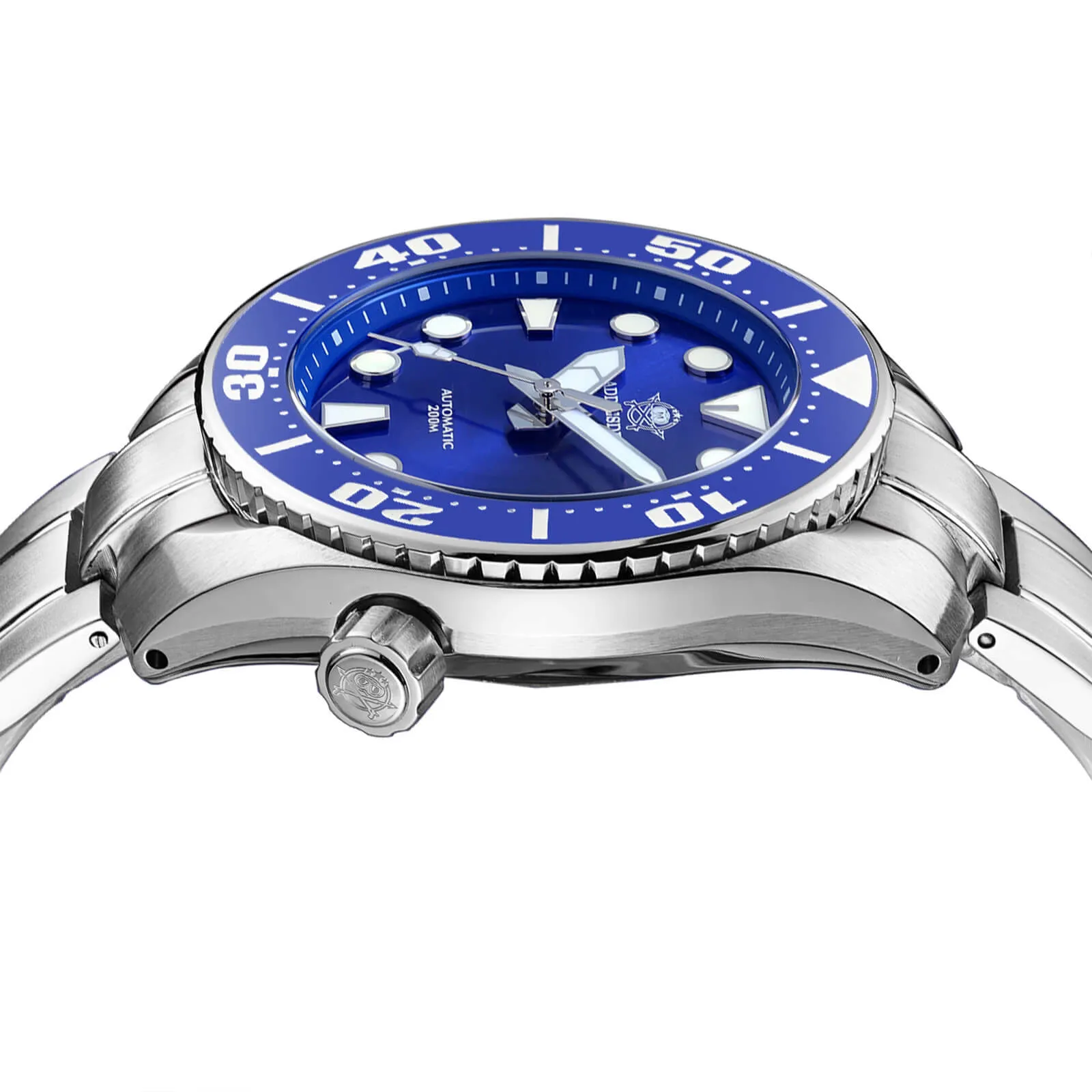 ★Weekly Deal★ADDIESDIVE® Sumo Green Professional Dive Watch for Men 44.5mm (MY-H10) Black/Green/Blue Dial