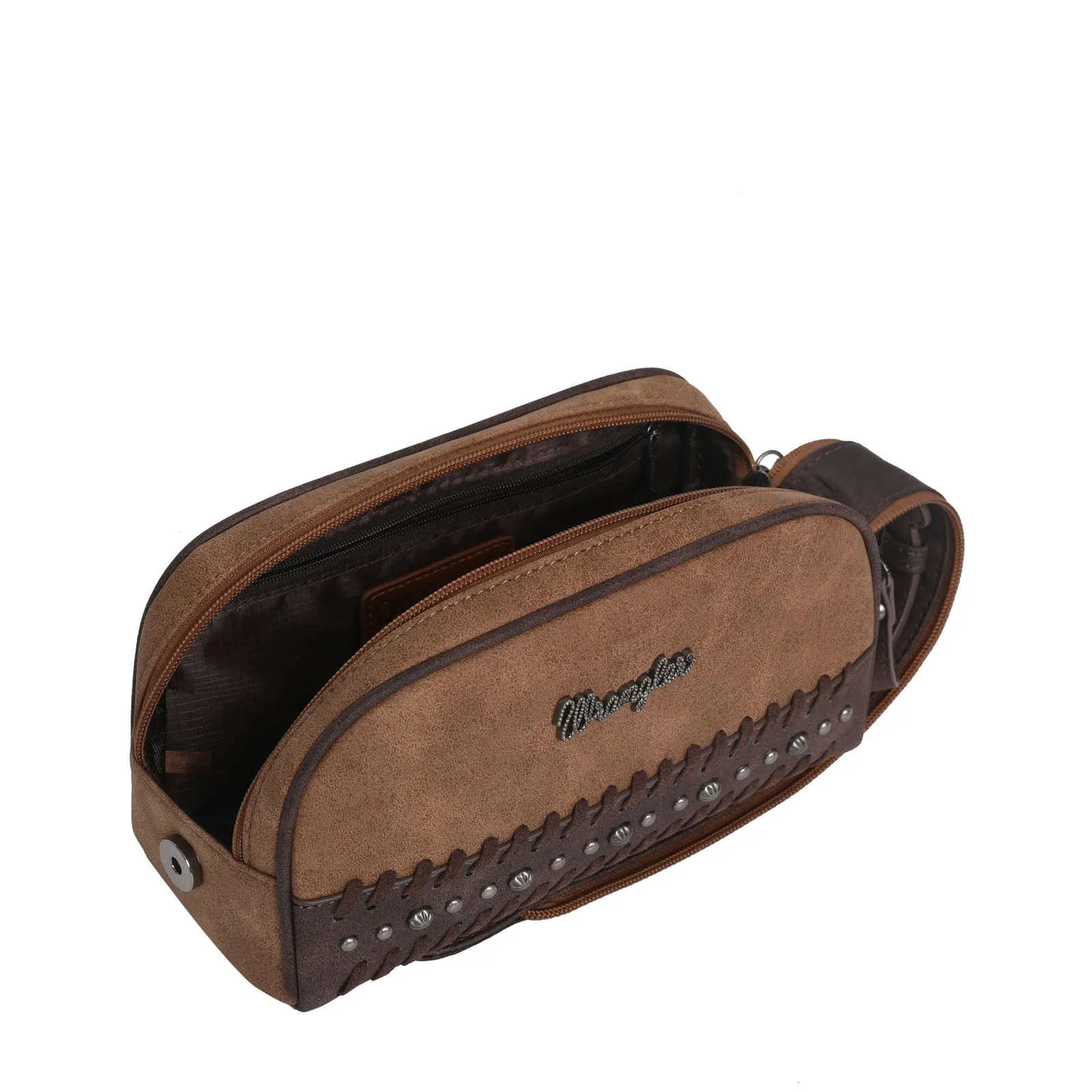 WG28-190 Wrangler Whipstitch and Studs Carry Western Handbag（Wrangler by Montana West）