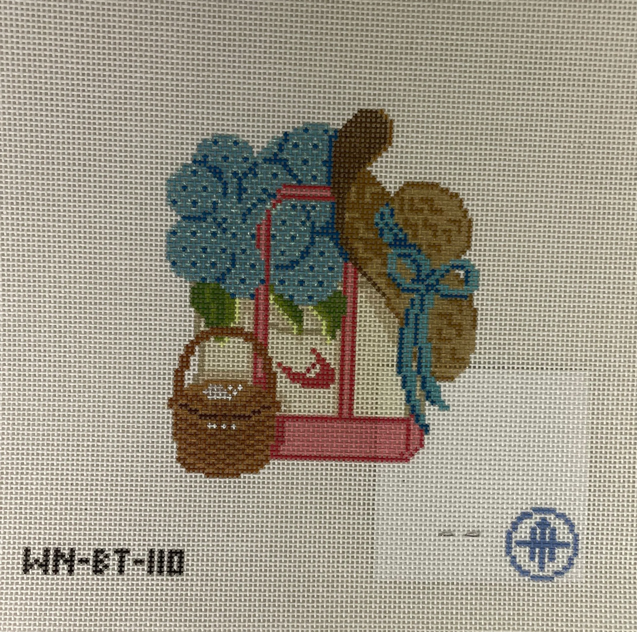 *Wheelhaus Needlepoint BT110-  ACK Tote - 18 mesh