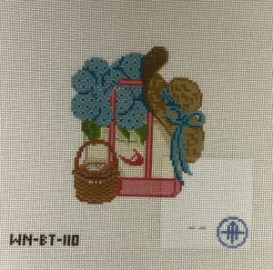 *Wheelhaus Needlepoint BT110-  ACK Tote - 18 mesh