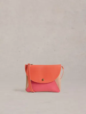 White Stuff Coco Double Pouch Crossbody Pink Multi