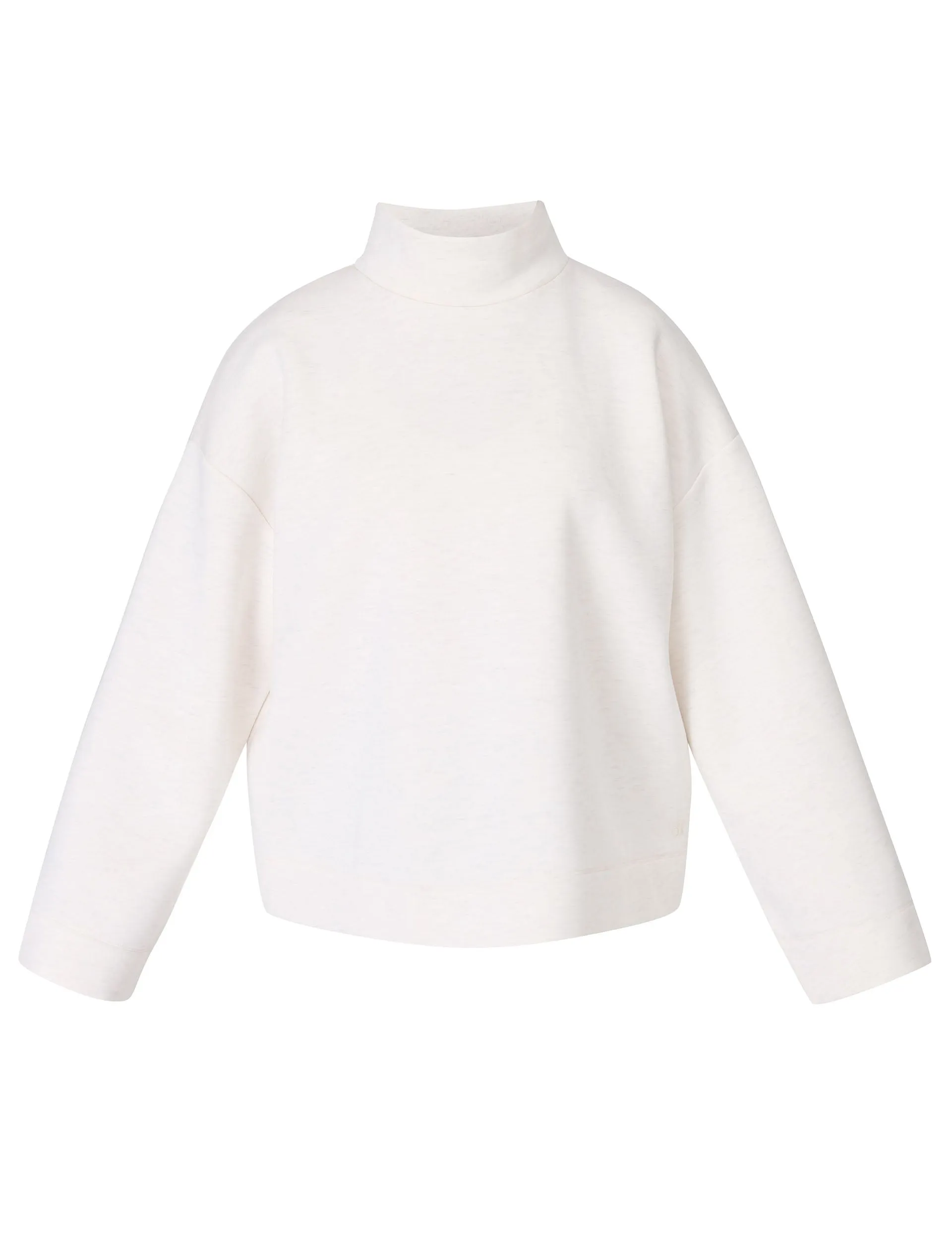 Wind Down Funnel Neck Sweatshirt - White Marl
