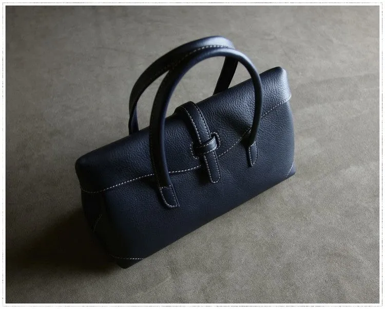 Womens Gray Work Leather Handbag Purse Leather Gray Work Shoulder Bag Handbag Purse for Ladies