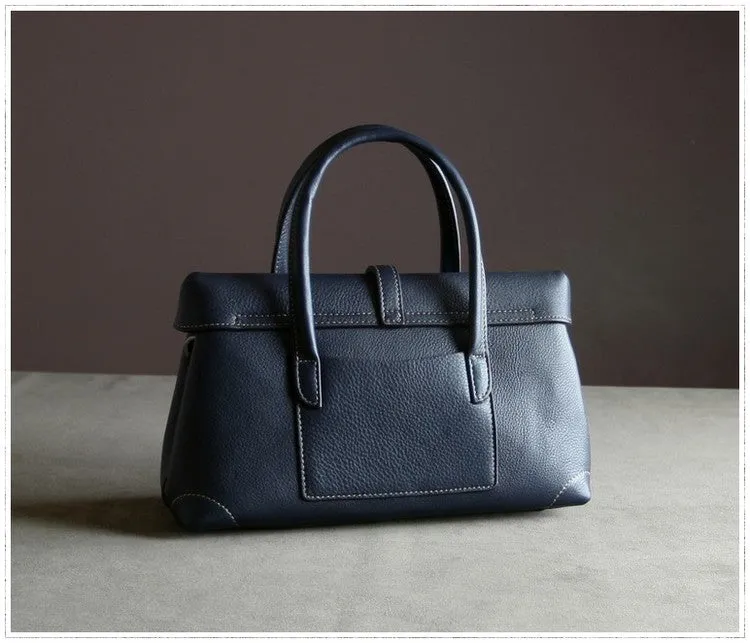 Womens Gray Work Leather Handbag Purse Leather Gray Work Shoulder Bag Handbag Purse for Ladies