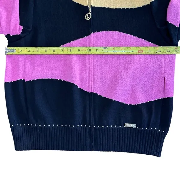 Womens, St. John Sport Zip Up Cardigan Sweater, Size S