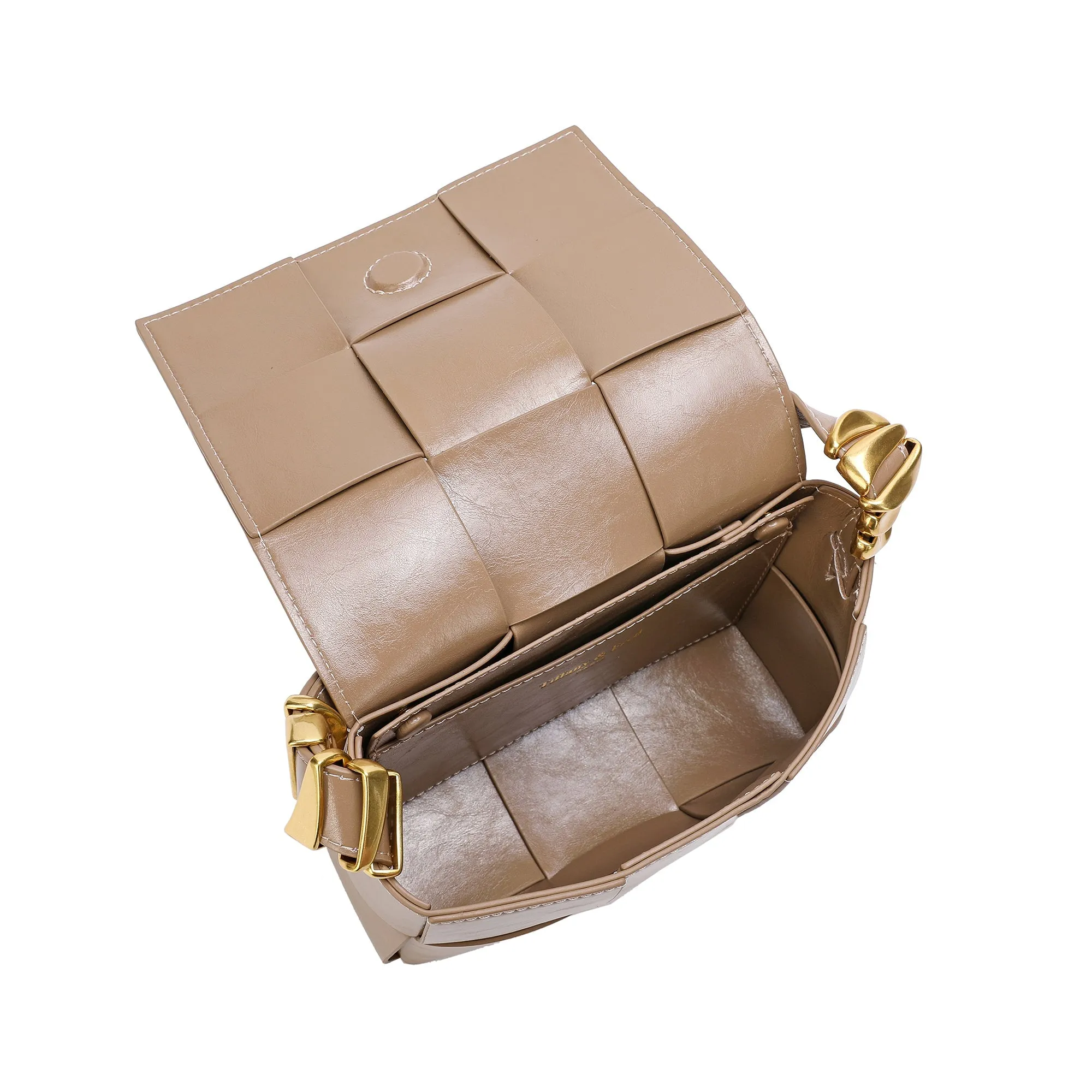 Woven Leather Crossbody Bag