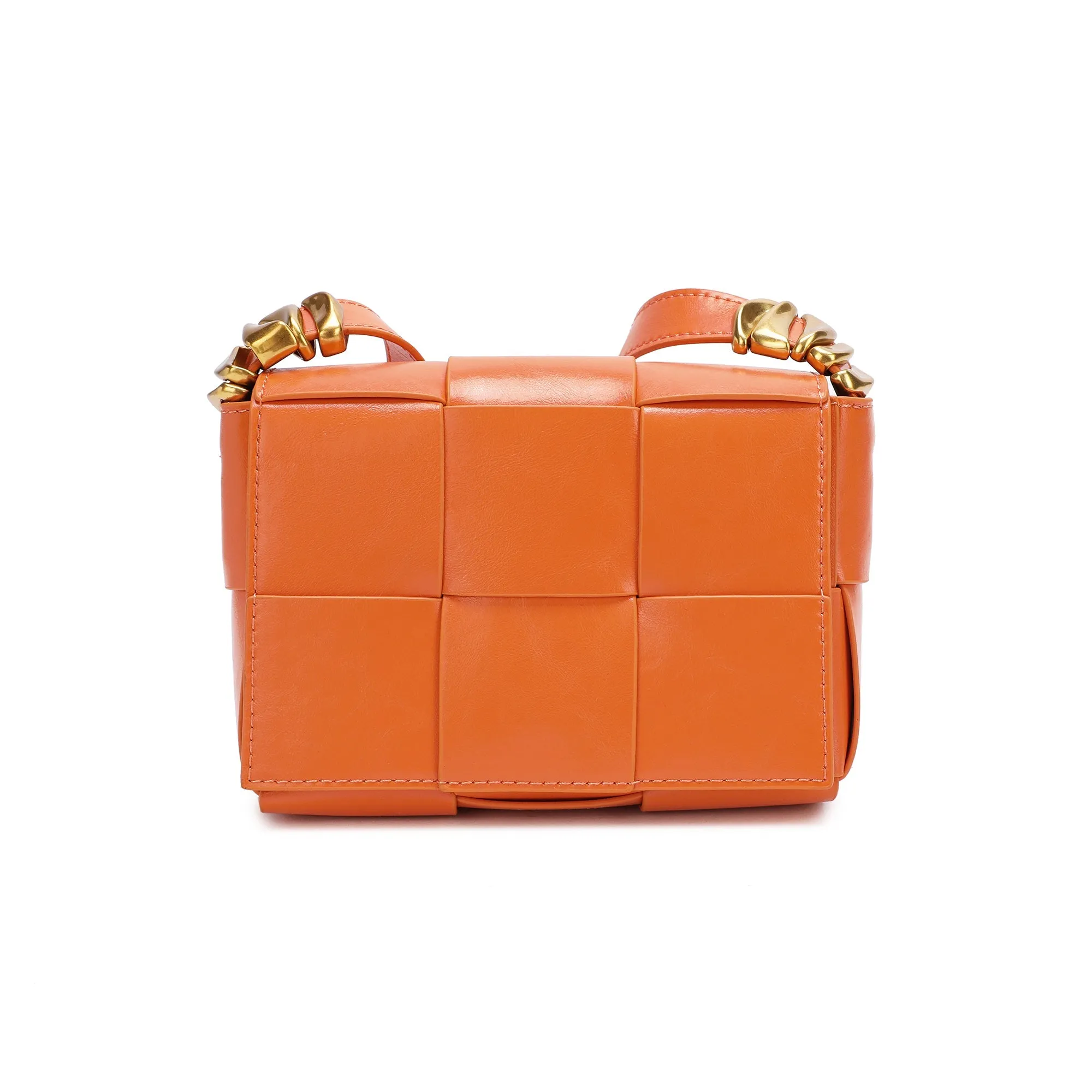 Woven Leather Crossbody Bag