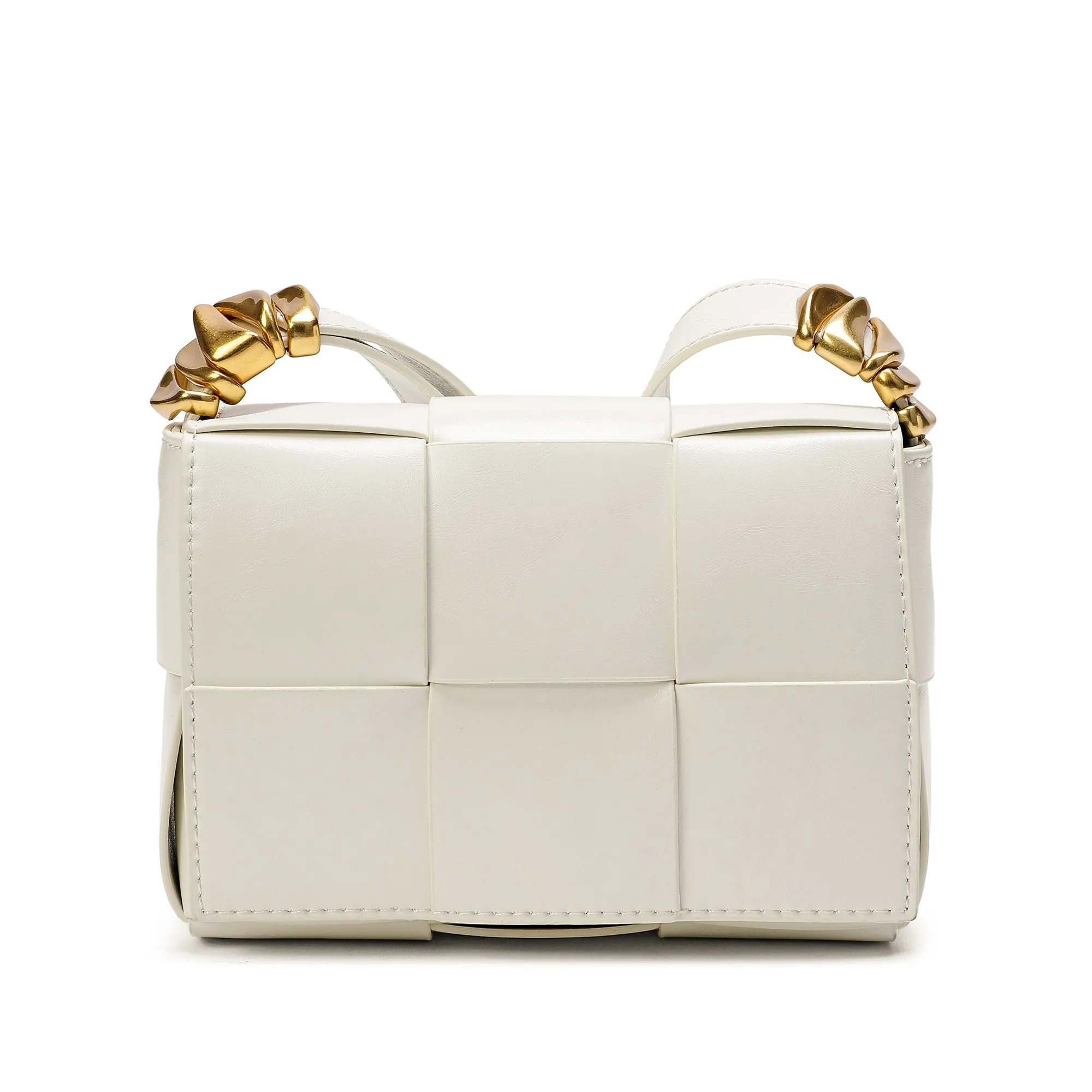 Woven Leather Crossbody Bag
