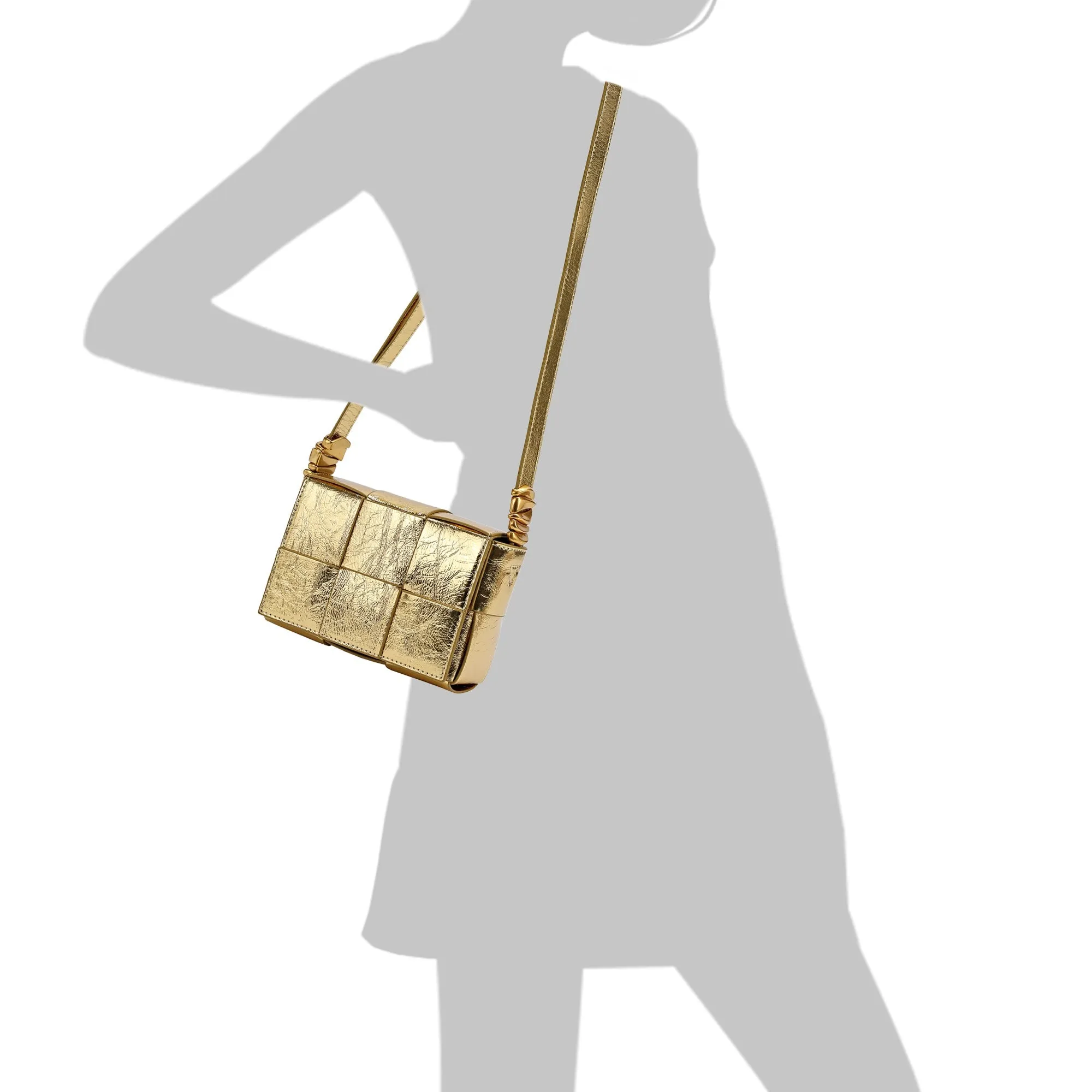 Woven Leather Crossbody Bag