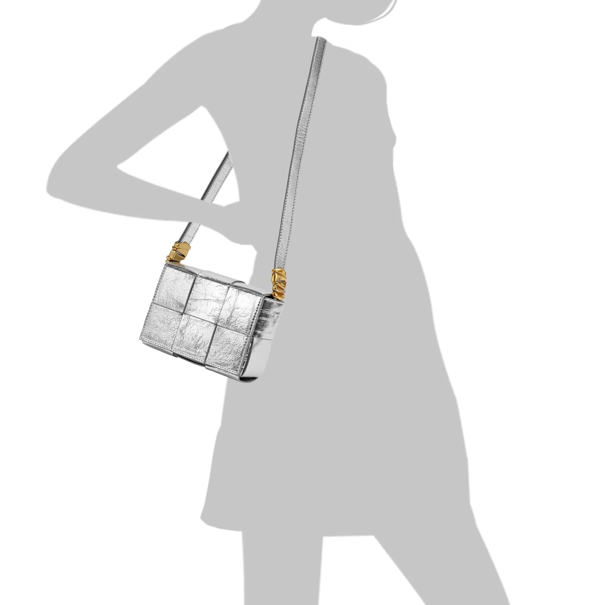 Woven Leather Crossbody Bag