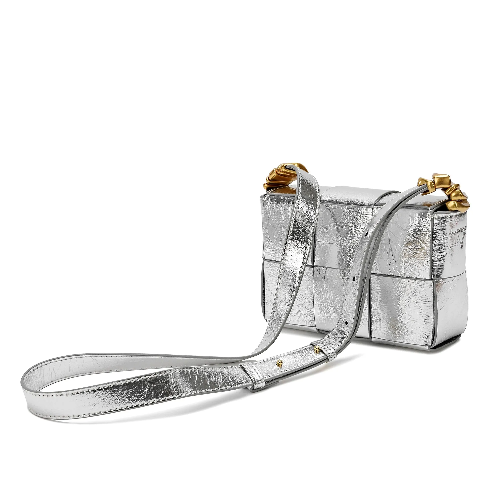 Woven Leather Crossbody Bag