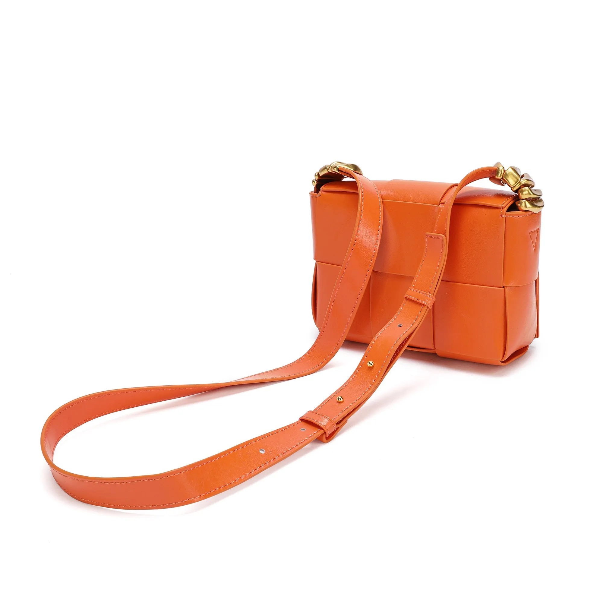 Woven Leather Crossbody Bag
