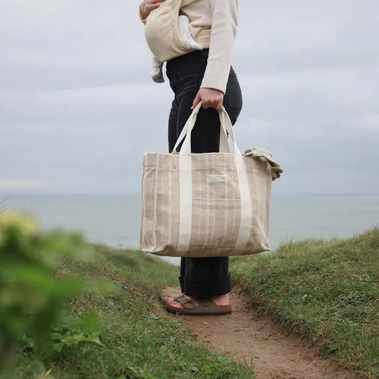 Woven Stripe Bag (Natural)