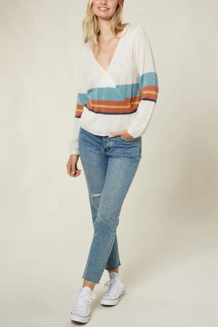 Wrap It Up Stripe Sweater