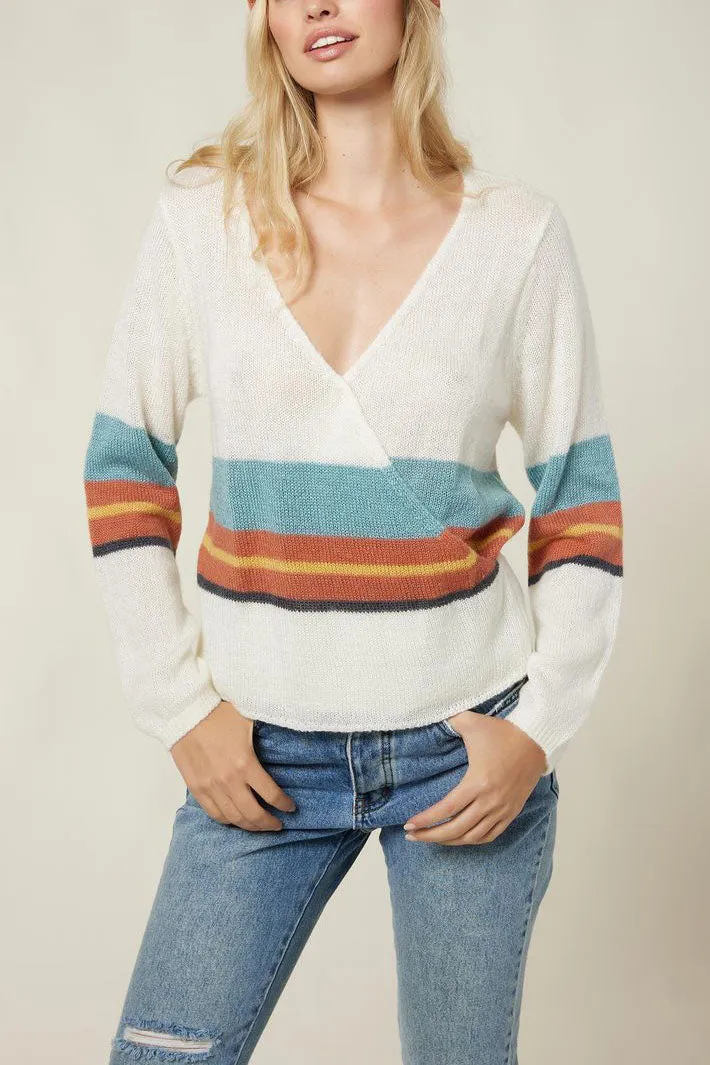 Wrap It Up Stripe Sweater