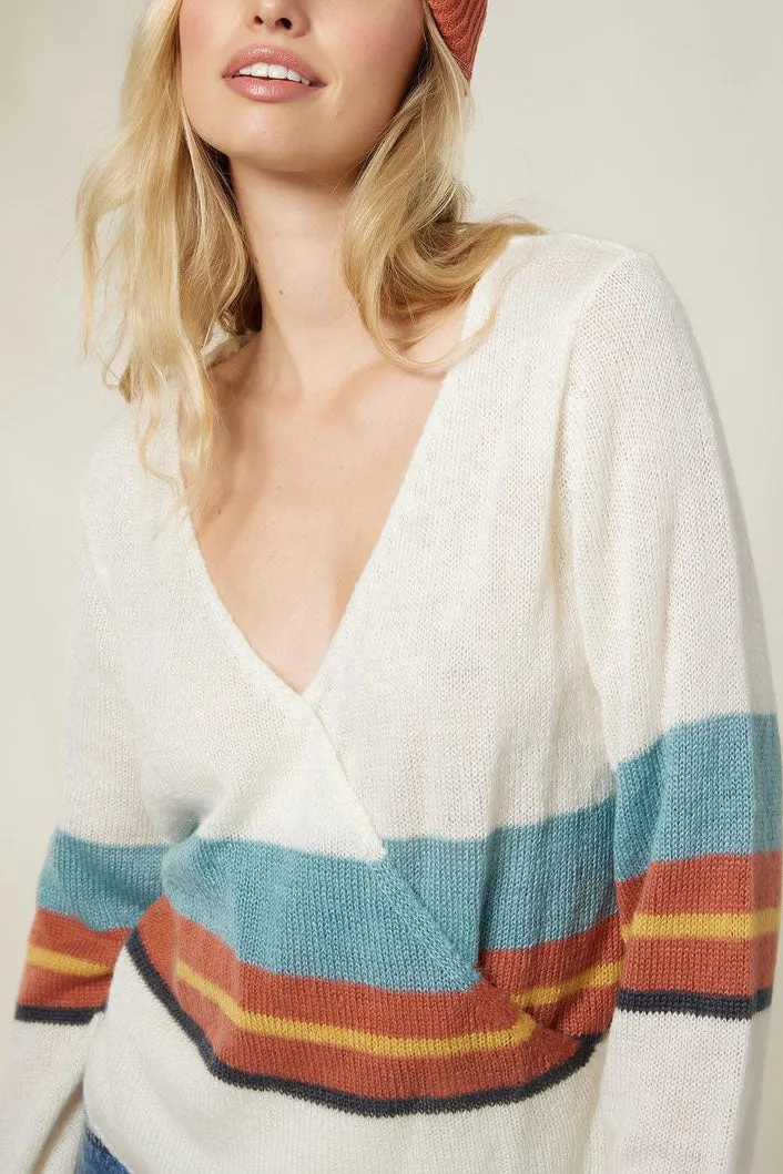 Wrap It Up Stripe Sweater