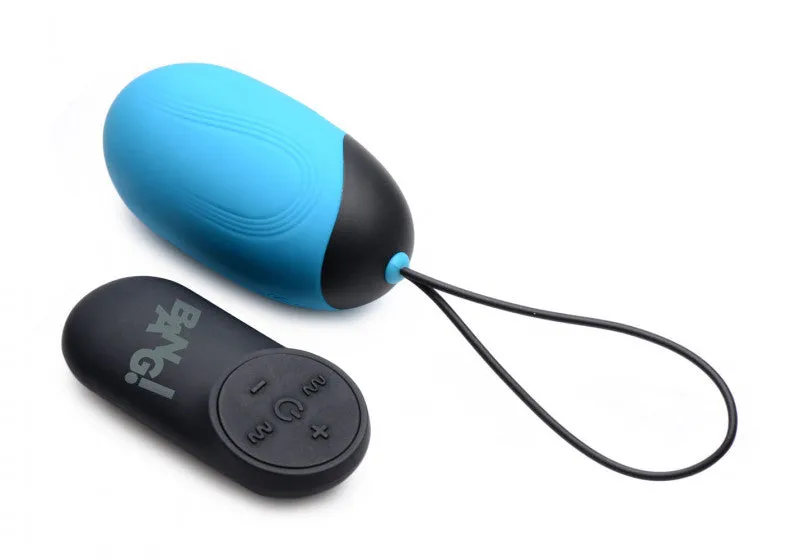 XL Silicone Remote Vibrating Egg - Blue