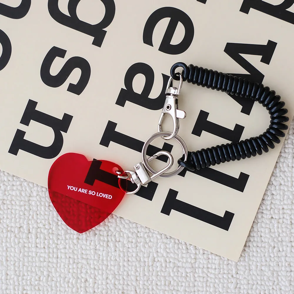 You Are So Loved {Translucent Acrylic Keychain}