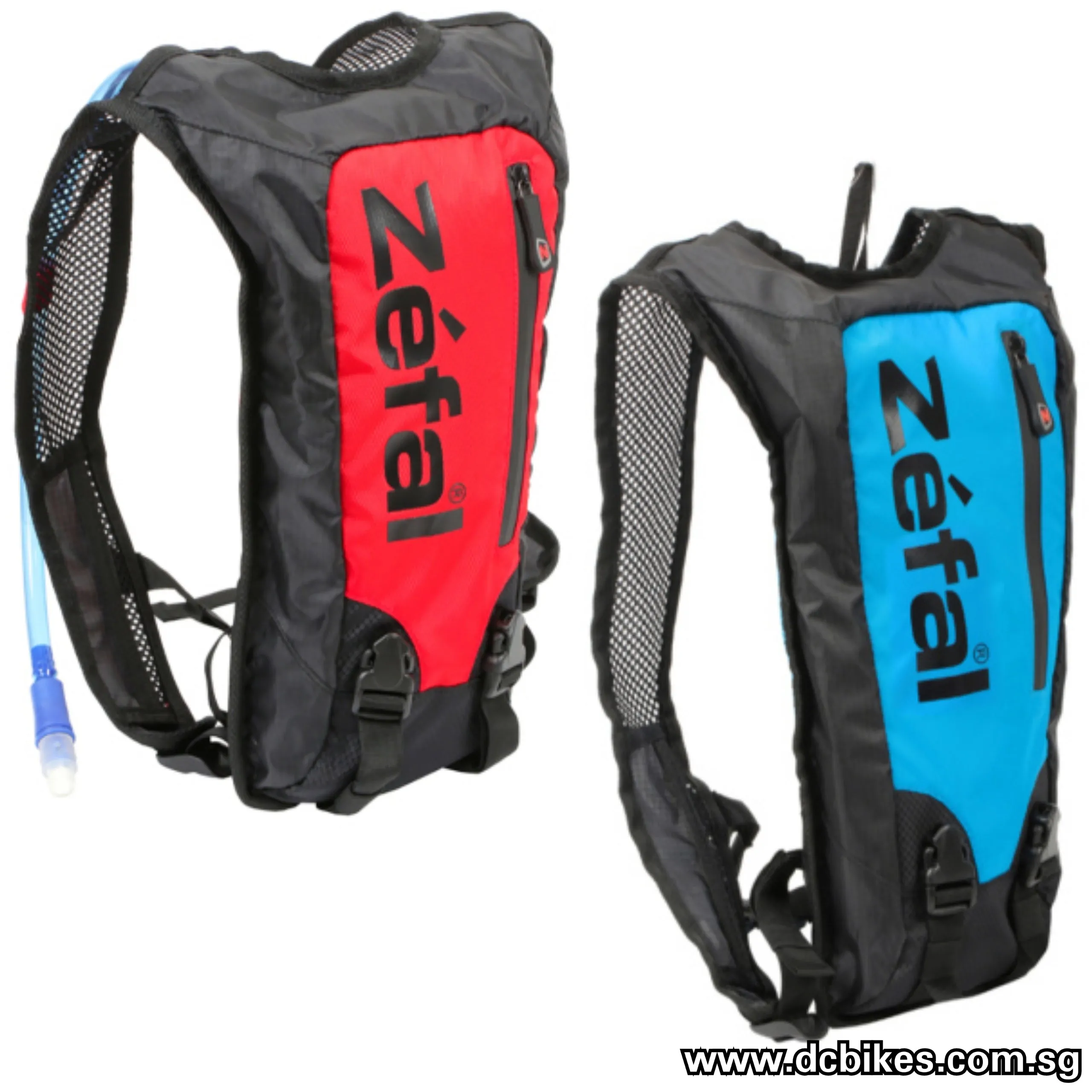 Zefal Blue/Red Hydro Race Hydration Bag Pack 1.5 Liters 