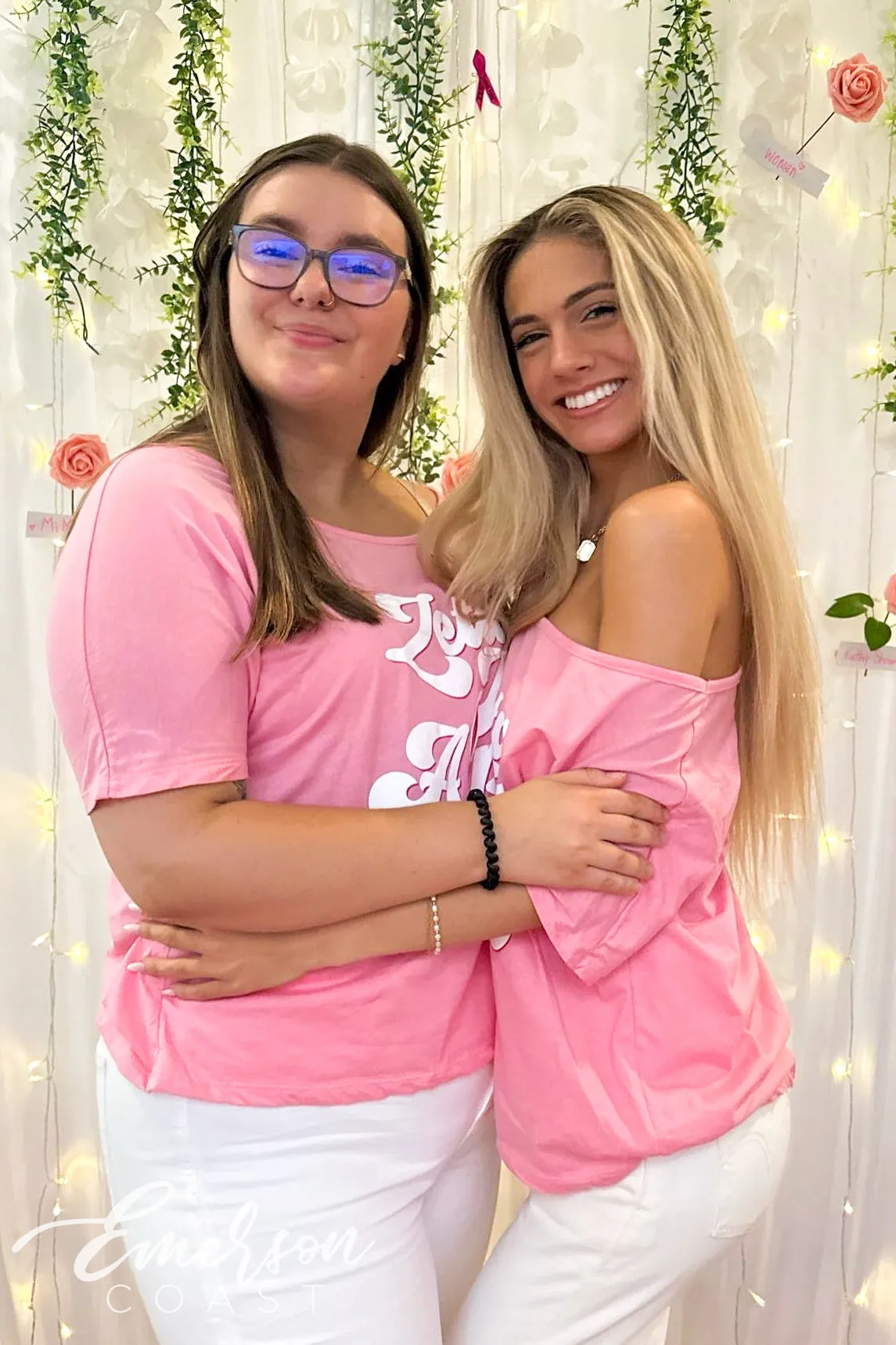 Zeta Tau Alpha Think Pink Custom Slouchy Tee